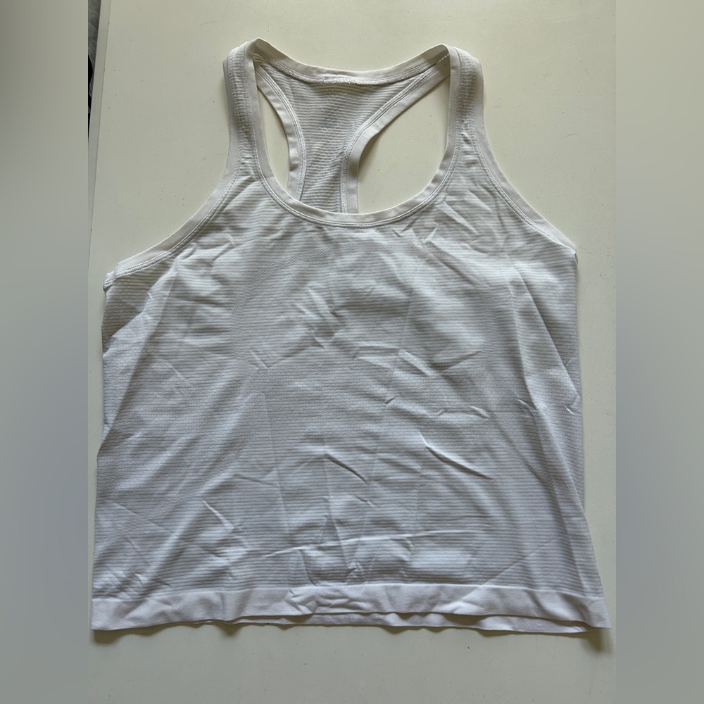 Lululemon swiftly racerback tank top race length white
